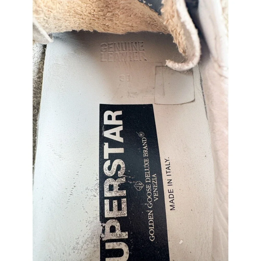 Golden Goose White & Gray Superstar Private EDT Women's Sneaker EU 39 US 9